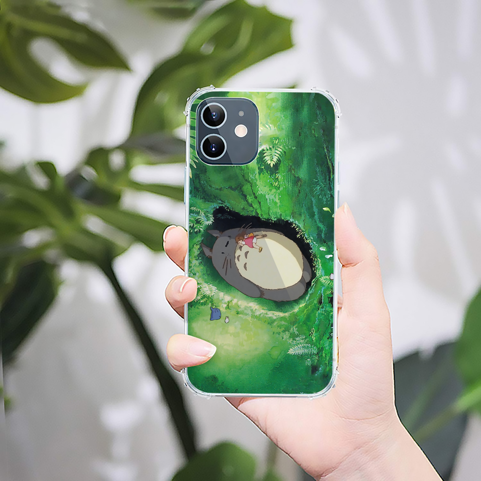 （画像用） となりのトトロ 草壁メイ 草壁サツキ My Neighbor Totoro Satsuki Kusakabe Mei Kusakabe 【iPhone 12シリーズ対応】透明スマホケース（クリアソフトケース）